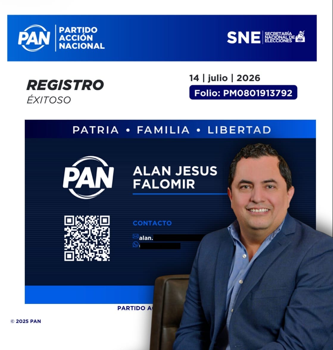 Confirma Alan Falomir su registro como aspirante del PAN a la Alcaldía de Chihuahua