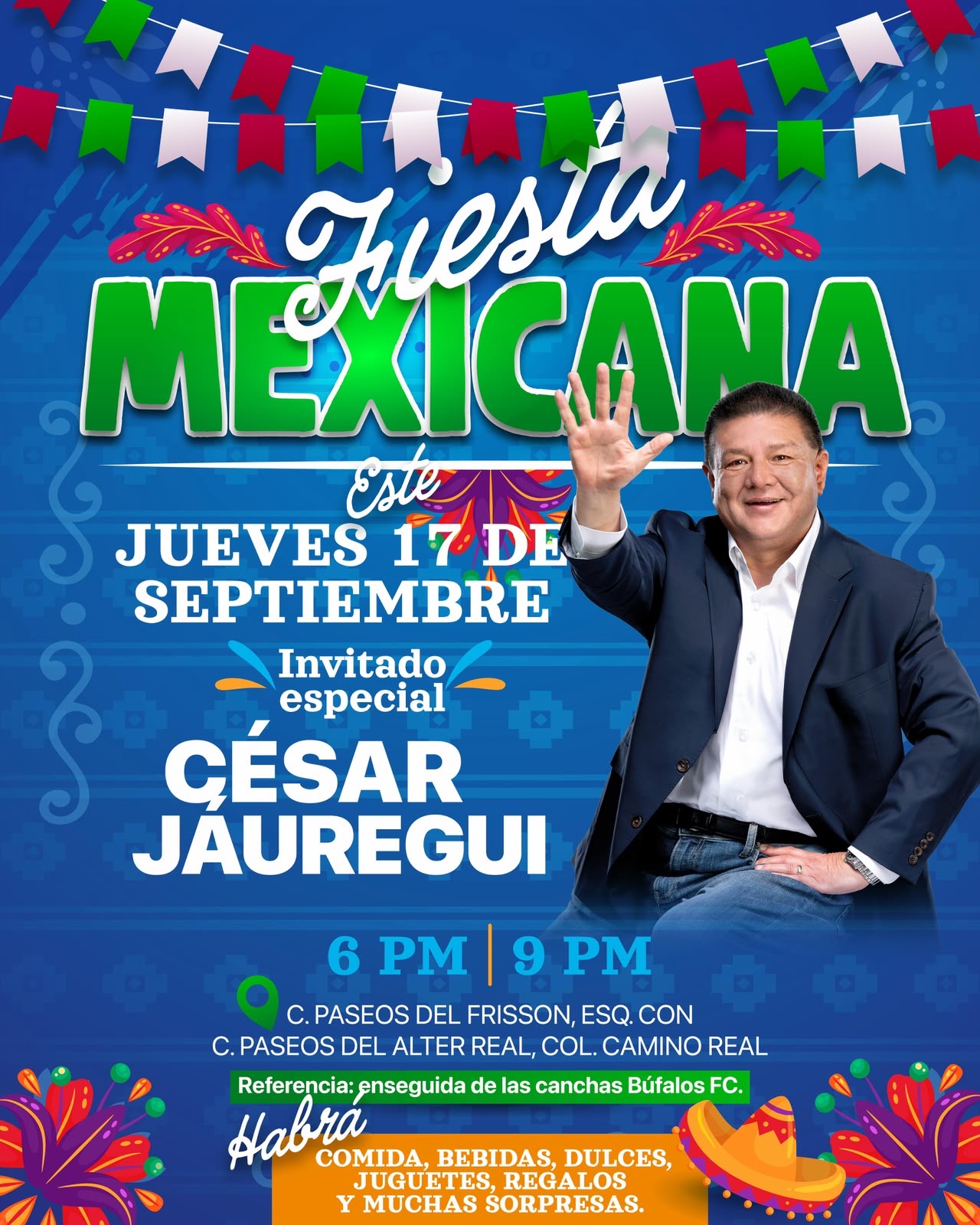 Será César Jáuregui invitado especial en Fiesta Mexicana de Camino Real