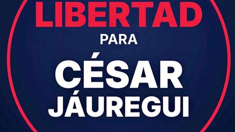 Circula en redes sociales imagen con la exigencia de “Libertad para César Jáuregui