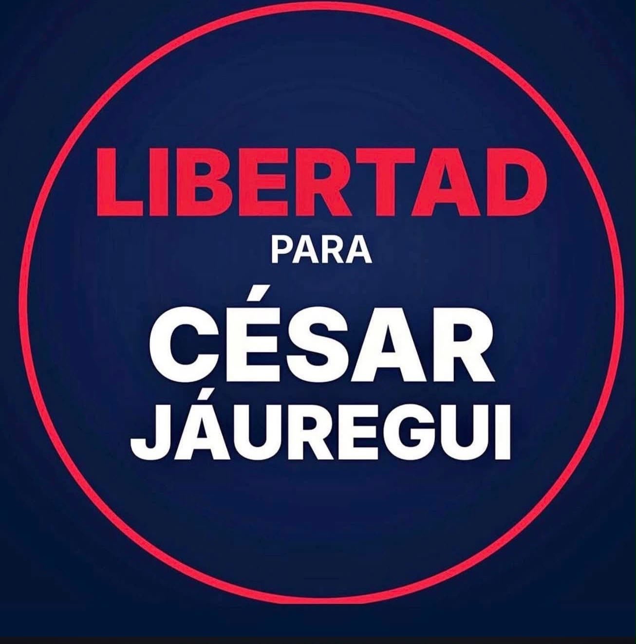 Circula en redes sociales imagen con la exigencia de “Libertad para César Jáuregui