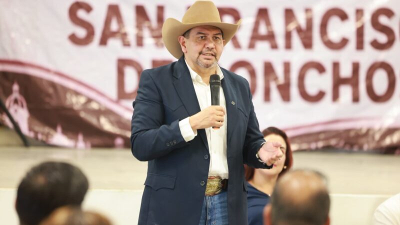 Cruz Pérez Cuéllar lleva el diálogo y la unidad de Morena a San Francisco de Conchos
