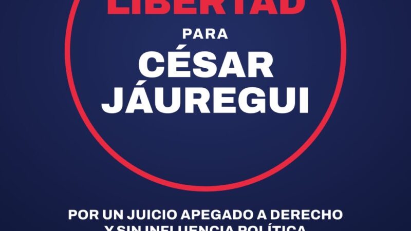 ¡Liberen a Jáuregui! Convocan a manifestación para exigir que enfrente su proceso en libertad